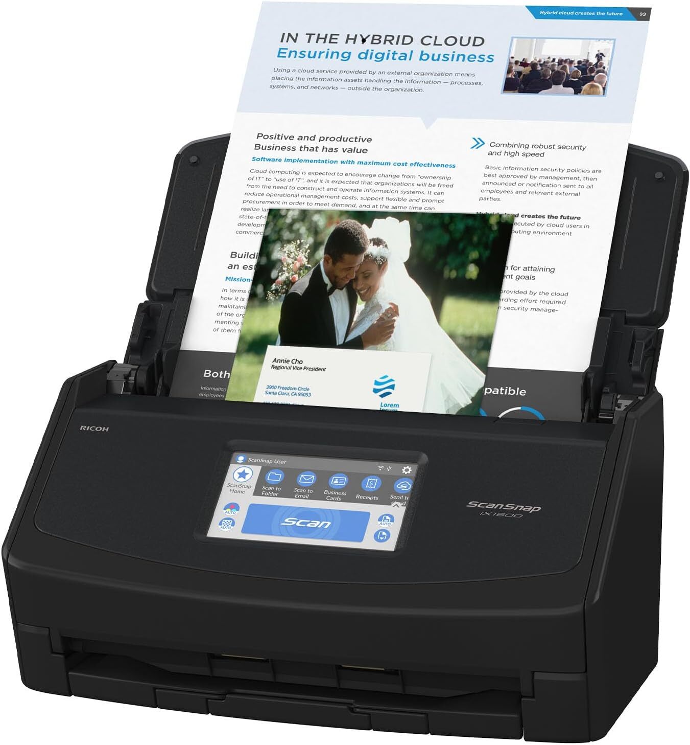 Scan & Go: HP Compact Desktop Duplex USB Scanner With Auto-Feed – White