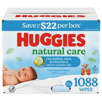 Huggies Natural Care Baby Wipes, Refreshing Clean (17 flip-top pks., 1088 ct.)