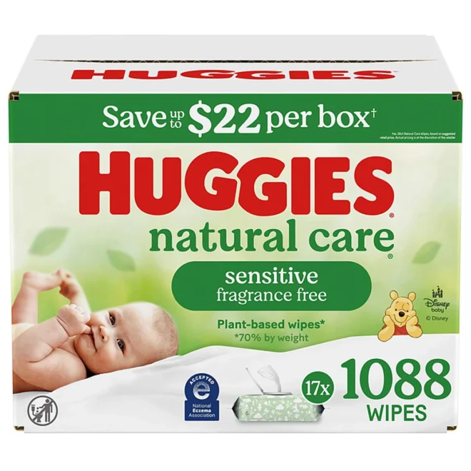 Huggies Natural Care Sensitive Baby Wipes, Fragrance Free (1,088 ct.)