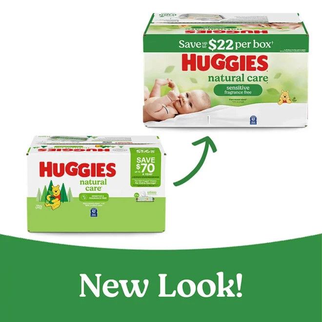 Huggies Natural Care Sensitive Baby Wipes, Fragrance Free (1,088 ct.) - Image 2
