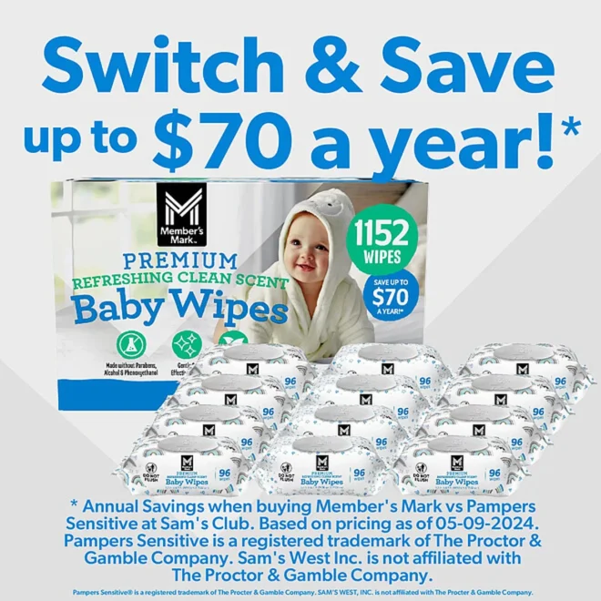 Member's Mark Premium Refreshing Clean Scented Baby Wipes - Image 7