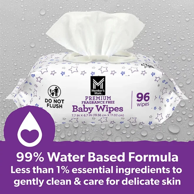 Member's Mark Premium Fragrance-Free Baby Wipes - Image 5