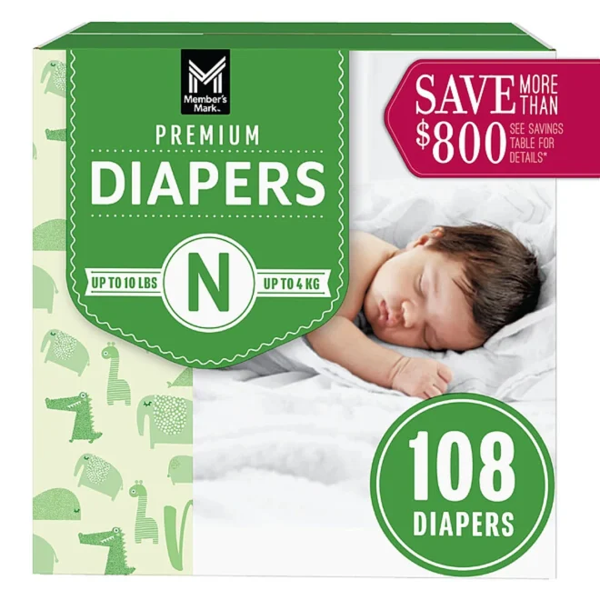 Member's Mark Premium Baby Diapers Newborn