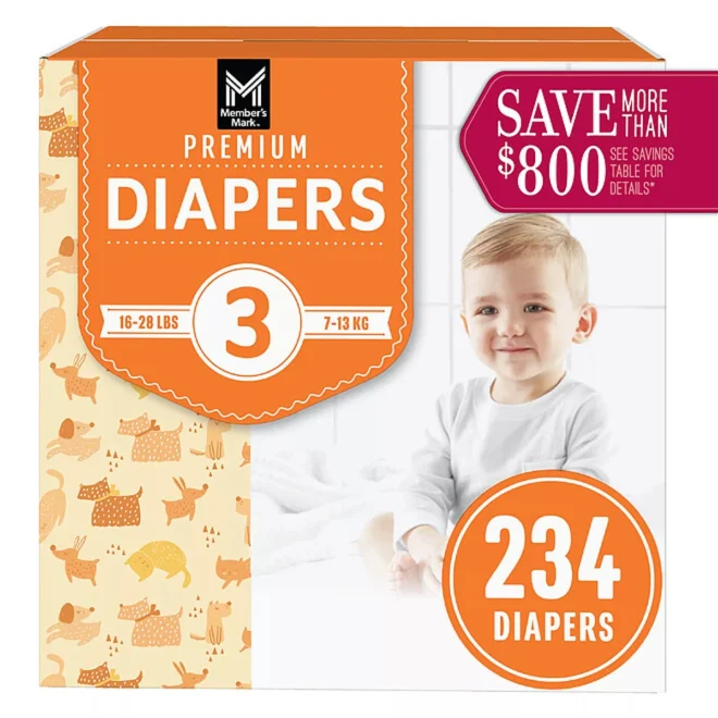 Member's Mark Premium Baby Diapers Size 3