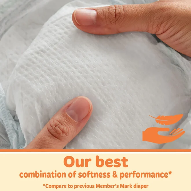 Member's Mark Premium Baby Diapers Size 3 - Image 4
