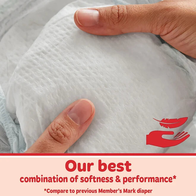 Member's Mark Premium Baby Diapers Size 7 - Image 4