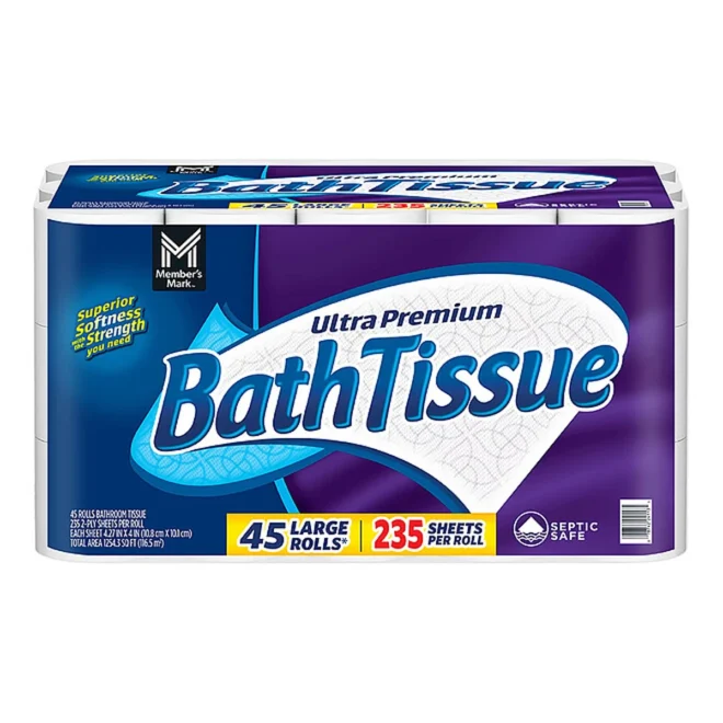 Member's Mark Ultra Premium Soft and Strong Toilet Paper, 2-Ply (235 sheets, 45 rolls)