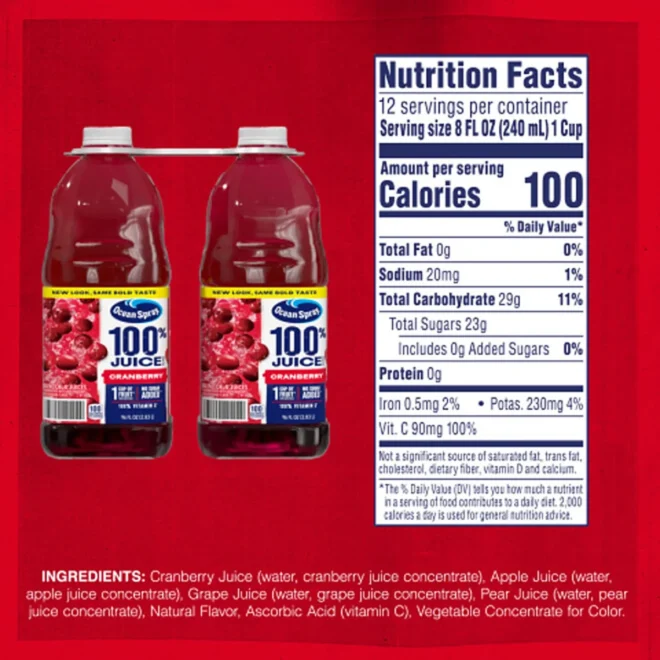 Ocean Spray Cranberry Juice (96 oz.) - Image 3