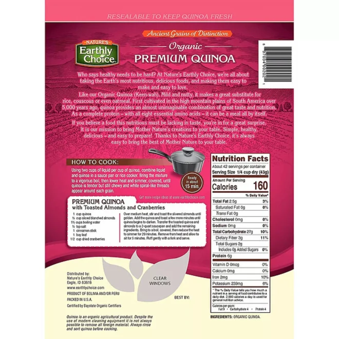 Nature's Earthly Choice Quinoa (64 oz.) - Image 2