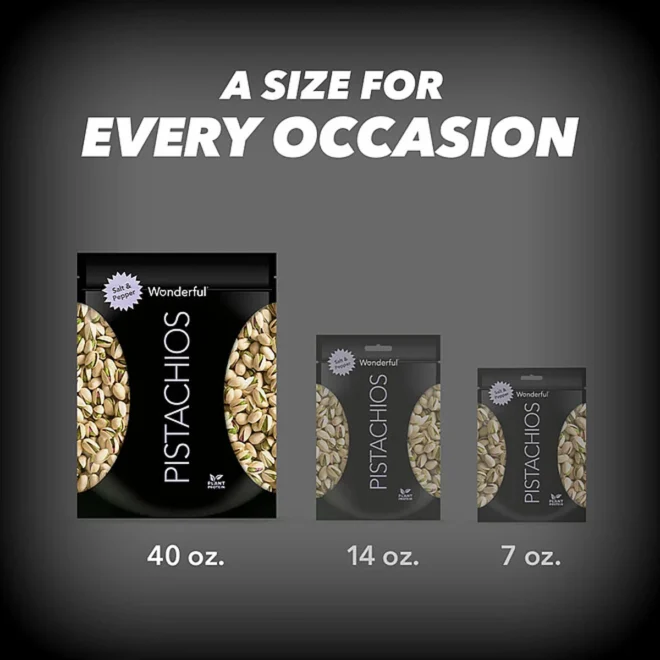 Wonderful Pistachios, Salt and Pepper (40 oz.) - Image 3