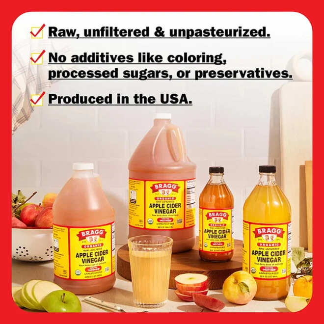 Bragg Apple Cider Vinegar, 128 fl. oz. - Image 5