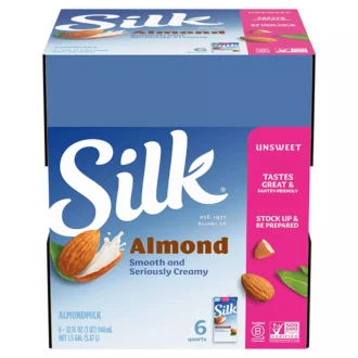 Silk Dairy-Free UHT Unsweet Almondmilk Cartons 32 fl. oz.