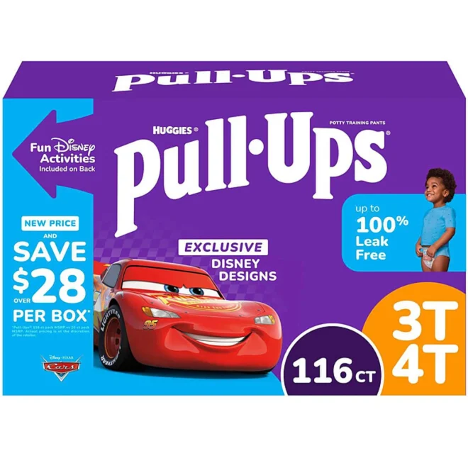 Huggies Pull-Ups Potty Training Pants for Boys Size 3T-4T (116 ct.) - Image 2