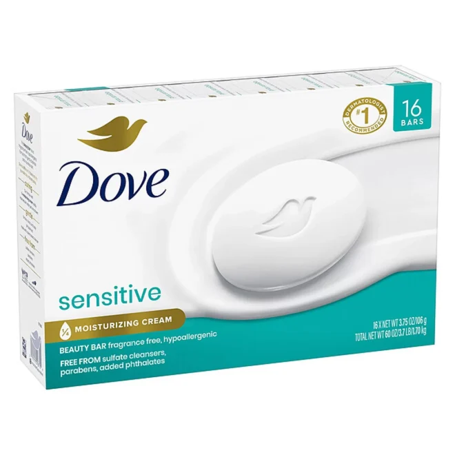 Dove Beauty Bar, Sensitive Skin (3.75 oz., 16 ct.) - Image 8