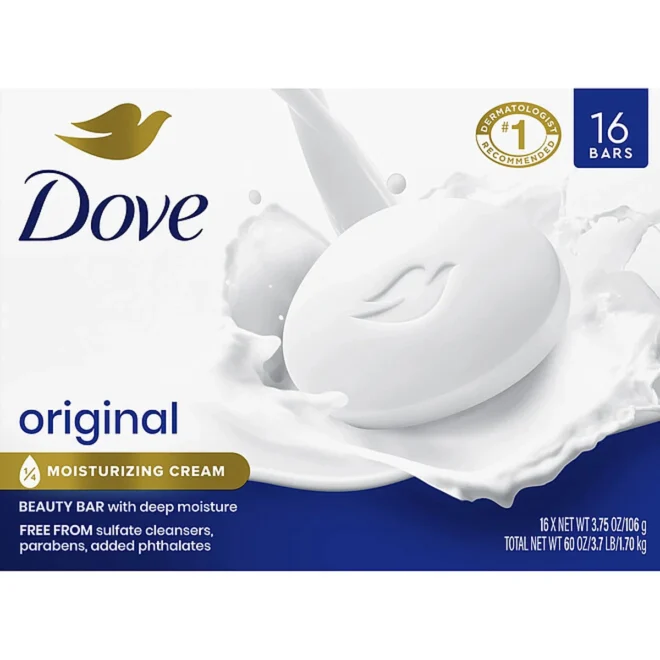 Dove Beauty Bar, Original White (3.75 oz., 16 ct.)