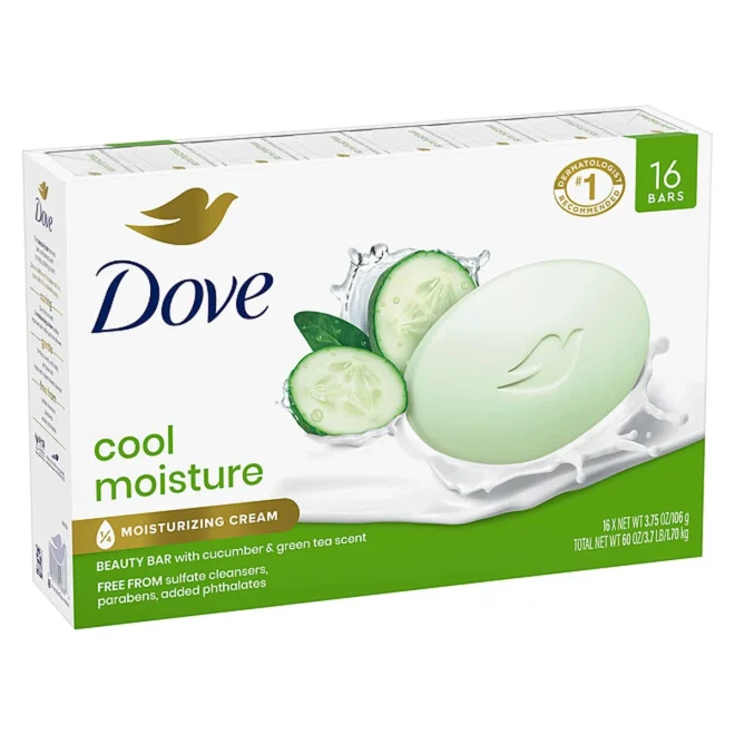 Dove Go Fresh Beauty Bar, Cool Moisture (3.75 oz., 16 ct.) - Image 8