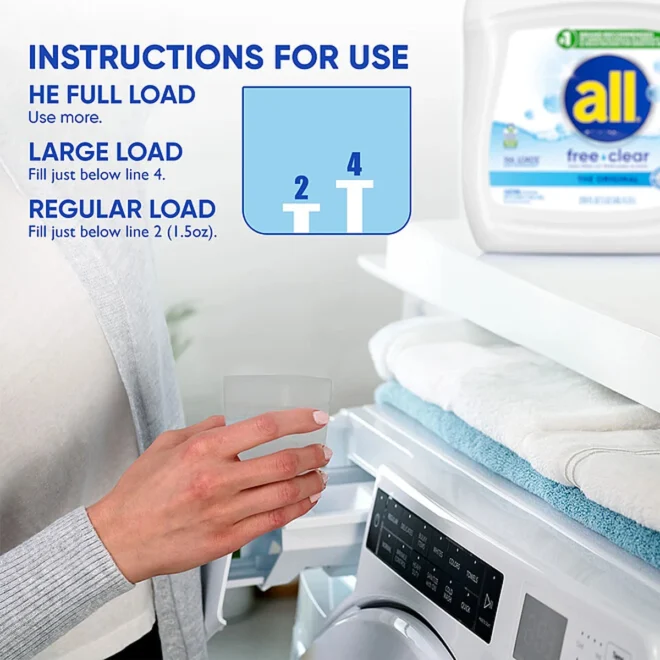 all free clear Liquid Laundry Detergent, The Original, 166 loads, 250 fl. oz. - Image 4