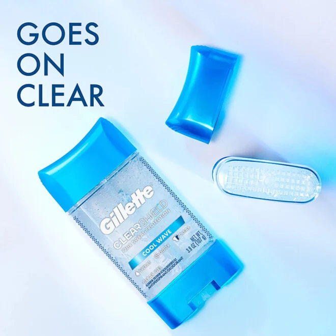 Gillette Cool Wave Clear Gel Men's Antiperspirant and Deodorant, 3.8 oz., 5 pk. - Image 3