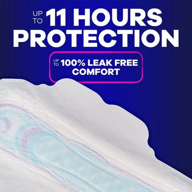 Always Ultra Thin Overnight Pads with Wings, Size 4, 80 ct. - Image 5