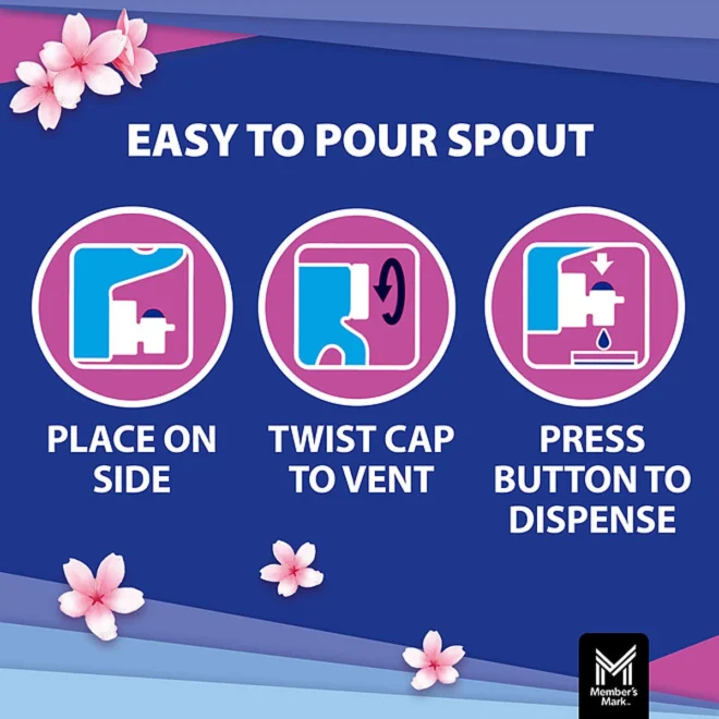 Member's Mark Liquid Fabric Softener, Spring Flowers, 251 loads, 170 fl. oz. - Image 5
