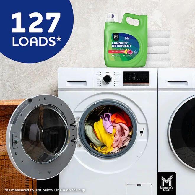Member's Mark Liquid Laundry Detergent, Paradise Splash, 127 loads, 196 fl. oz. - Image 3