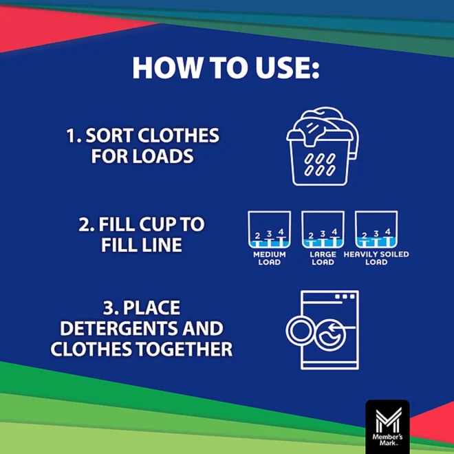 Member's Mark Liquid Laundry Detergent, Paradise Splash, 127 loads, 196 fl. oz. - Image 4