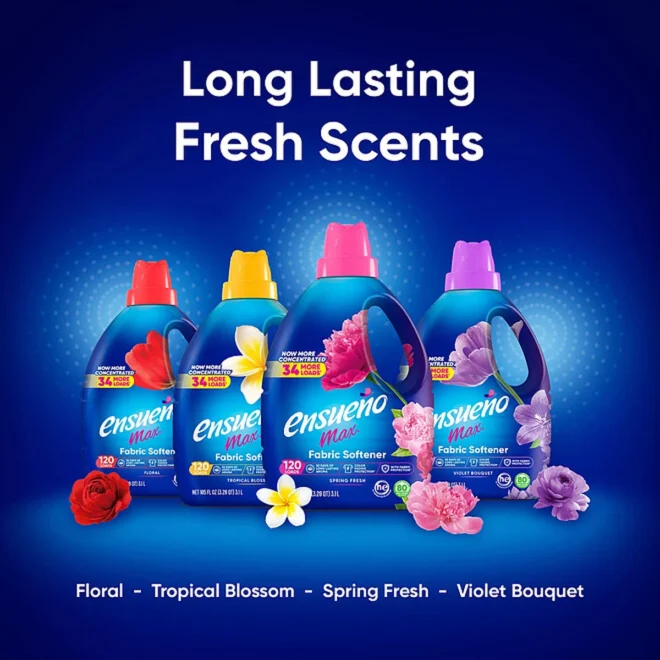 Ensueño Max Liquid Fabric Softener, Spring Fresh Scent, 300 loads, 304 fl. oz. - Image 7