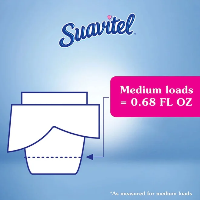 Suavitel Advanced Liquid Fabric Softener, Field Flowers Scent, 160 fl. oz., 235 loads - Image 6