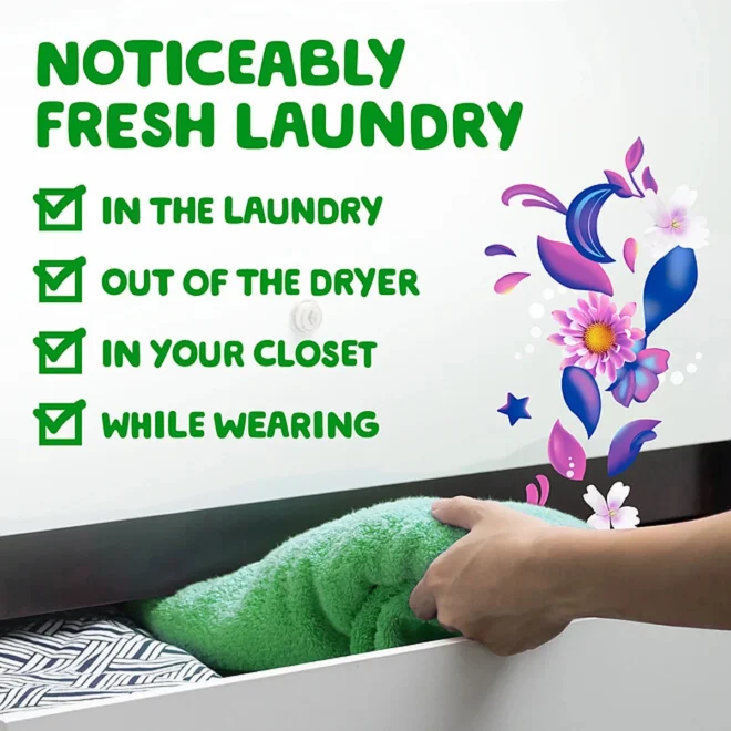 Gain + Oxi Liquid Laundry Detergent, Moonlight Breeze, 159 Loads, 170 fl. oz. - Image 6