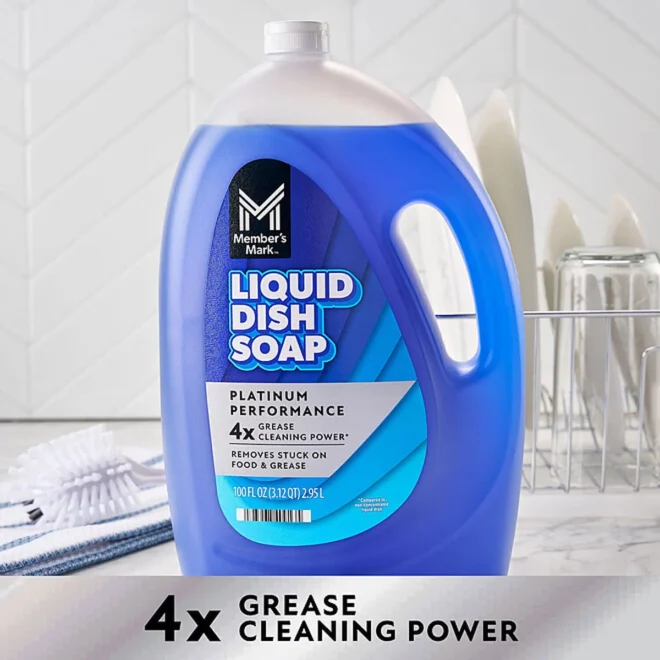 Member's Mark Platinum Performance Liquid Dish Soap, Fresh Clean, 100 fl. oz. - Image 4