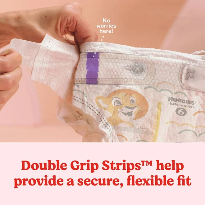 Huggies Little Movers Baby Diapers Size 4 - 168 ct. (22-37 lbs) - Image 10