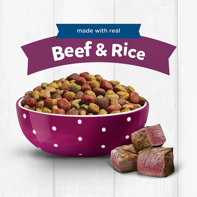 Purina Puppy Chow, Beef and Brown Rice, Tender & Crunchy Puppy Dry Dog Food, 34 lbs. - Image 3