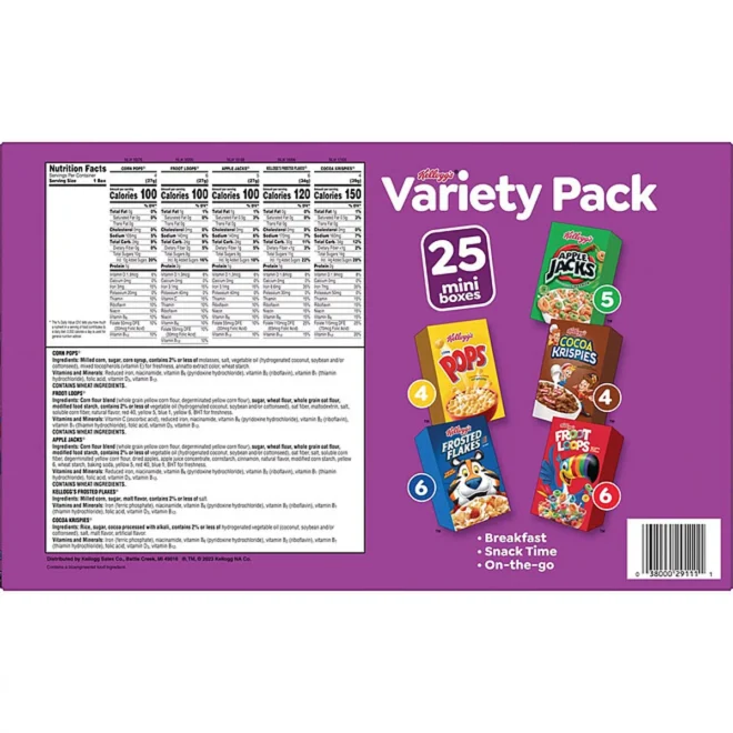 Kellogg's Assorted Cereal Variety Pack, 25 pk. - Image 6