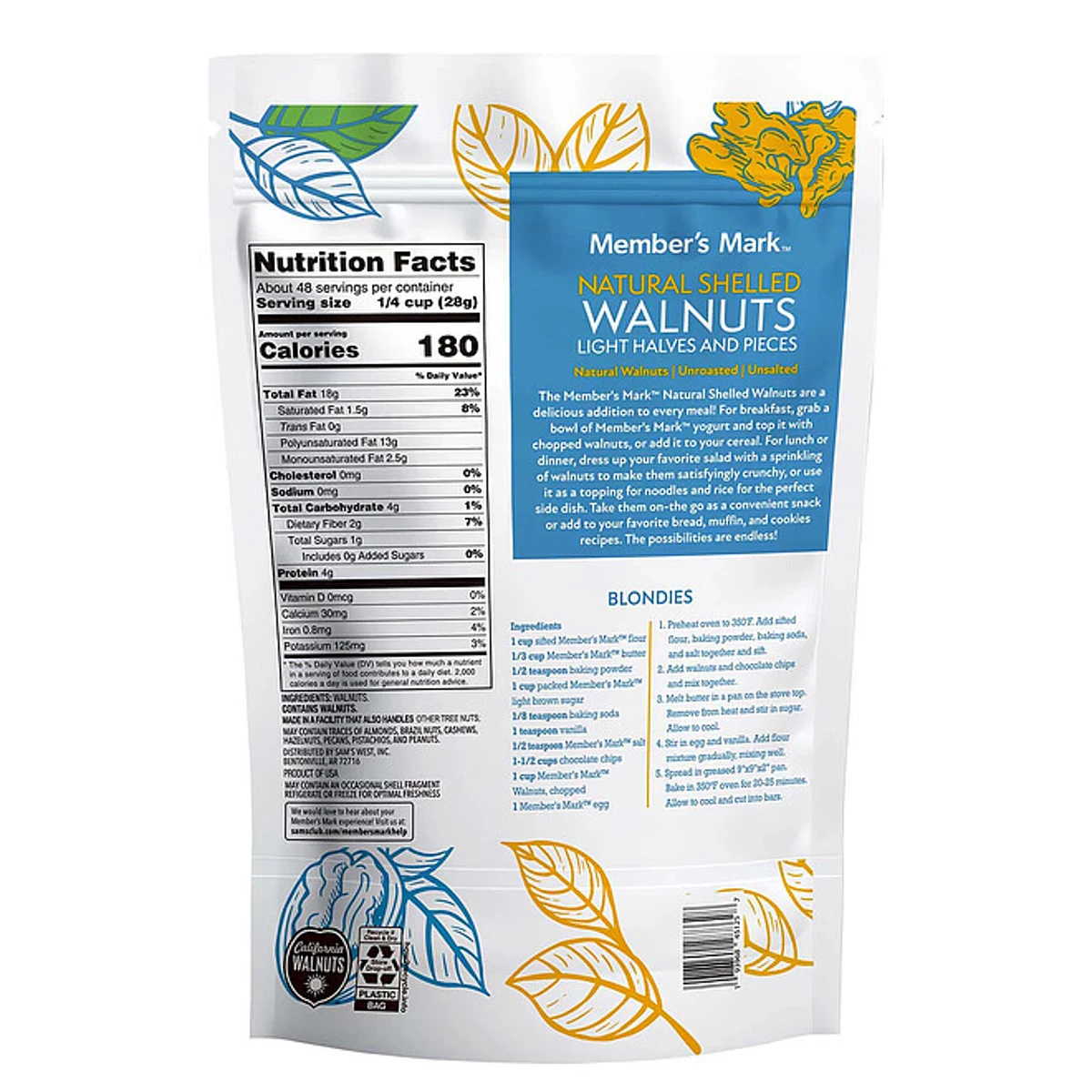 Member's Mark Natural Shelled Walnuts, 3 lbs. - Image 3