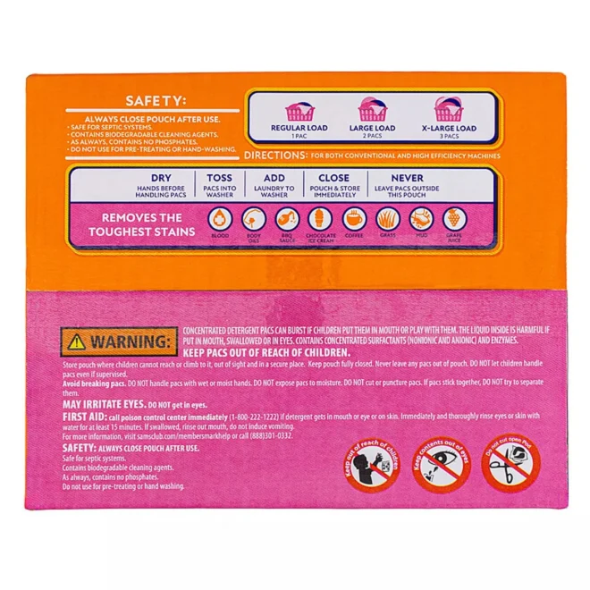 Member's Mark Laundry Detergent Power Pacs, Blooming Breeze, 130 ct.
