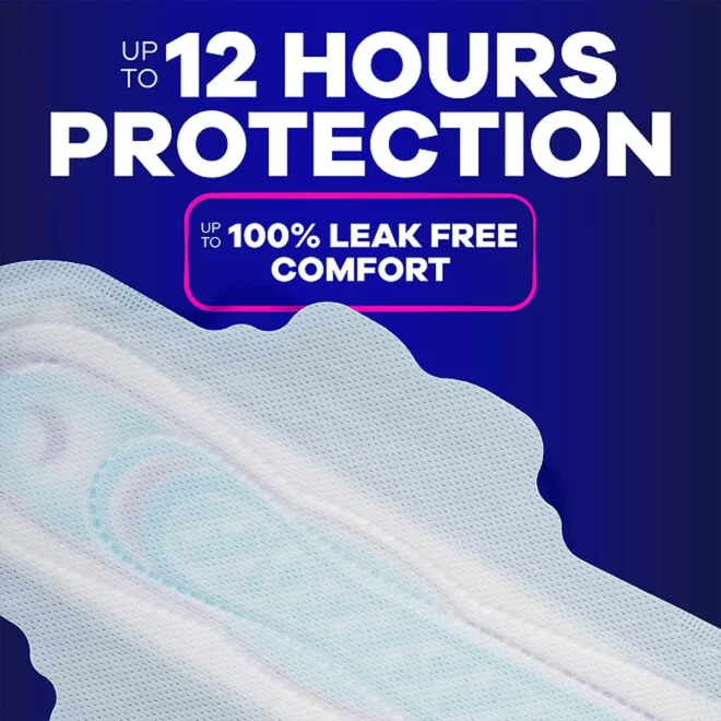 Always Ultra Thin Extra Heavy Overnight Pads with Wings, Size 5, 72 ct. - Image 5