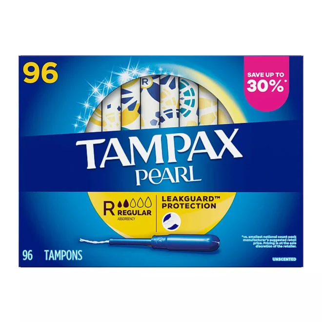 Tampax Pearl Regular Tampons, 96 ct. - Image 10