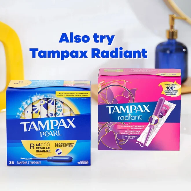 Tampax Pearl Regular Tampons, 96 ct. - Image 6