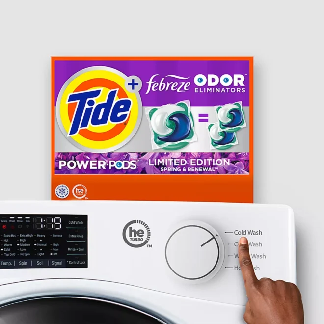 Tide Power PODS Laundry Detergent Pacs + Febreze Odor Eliminators, Spring & Renewal Scent (72 ct.) - Image 7