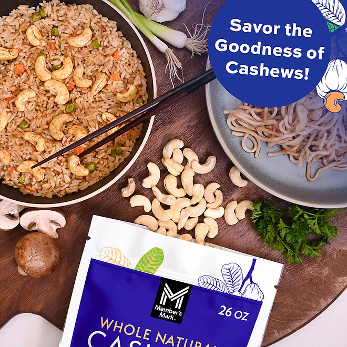 Member's Mark Whole Natural Cashews, 26 oz. - Image 8