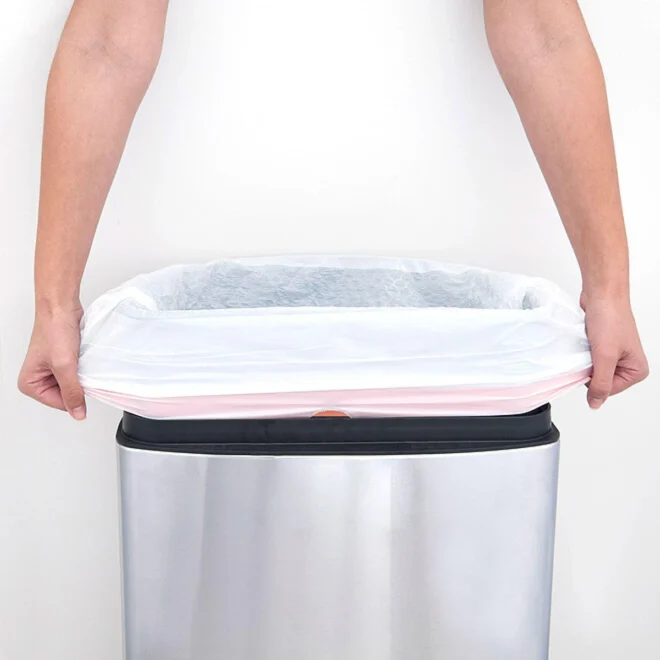 Member's Mark Power Flex 13-Gallon Tall Kitchen Trash Bags, Lavender, 200 ct. - Image 4