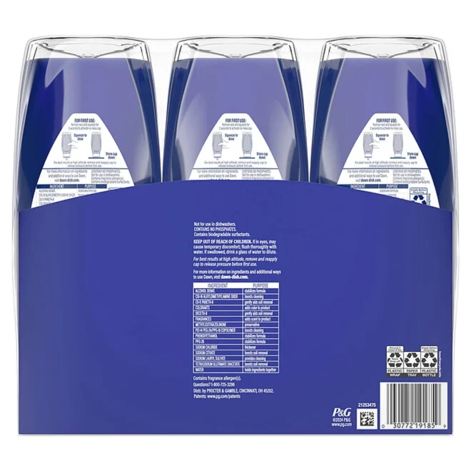 Dawn Platinum EZ- Squeeze Liquid Dish Soap, Lemon, 3 ct., 61.5 fl. oz. - Image 2