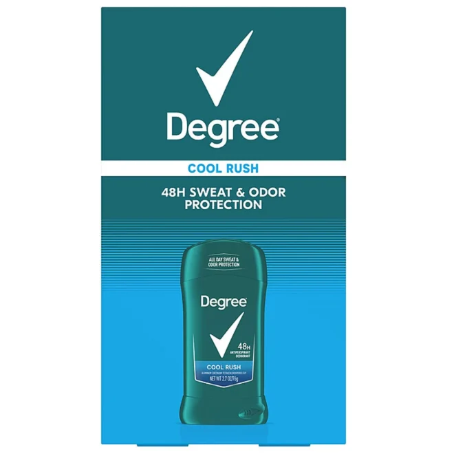 Degree Men Dry Protection Antiperspirant, Cool Rush, 2.7 oz., 5 pk. - Image 6