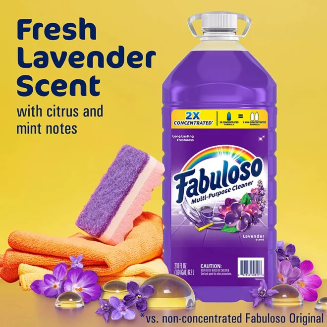 Fabuloso 2X Concentrated Multi-Purpose Cleaner, Lavender 210 fl. oz. - Image 4