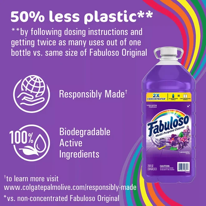 Fabuloso 2X Concentrated Multi-Purpose Cleaner, Lavender 210 fl. oz. - Image 7